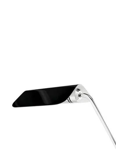 Hay Curved-arm Desk Lamp (38cm X 16cm) In Silver