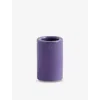 Hay Purple Cylindrical Stoneware Toothbrush Holder In Purple