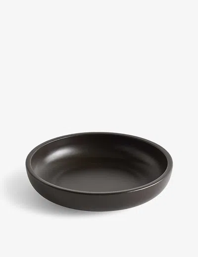 Hay Dark Brown Sobremesa Medium Porcelain Serving Bowl 23cm