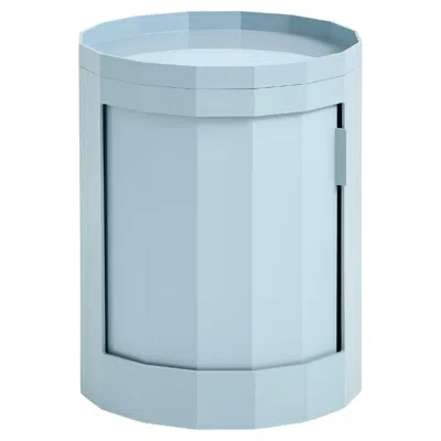 Pre-owned Hay Facet Cabinet Low, Misty Blue, Abs By Stefan Scholten For