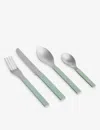 Hay Green Mvs Square-handle Stainless-steel Cutlery Set