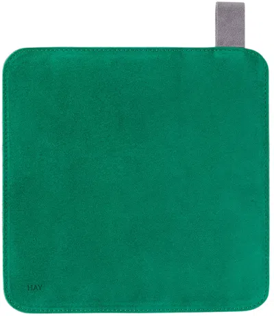 Hay Green Suede Pot Holder Mat