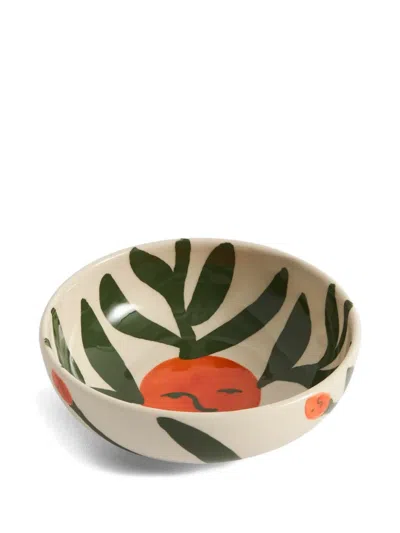 Hay La Pittura Face-motif Bowl In Neutral