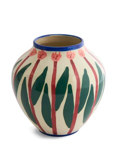 Hay La Pittura Floral-printed Vase In Neutral