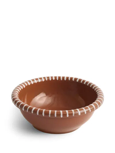 Hay Large Barro Salad Bowl In Braun