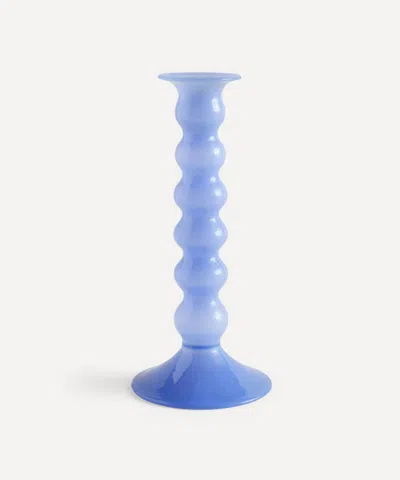 Hay Large Wavy Candleholder In Blue