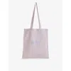 Hay Lavender Logo-print Cotton Tote Bag In Lavender