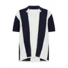 Hay Life Women's Blue Striped Knit Shirt Navy In Blue
