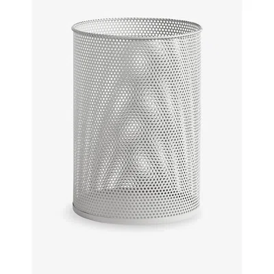 Hay Light Grey Perforated Metal Bin In Gray
