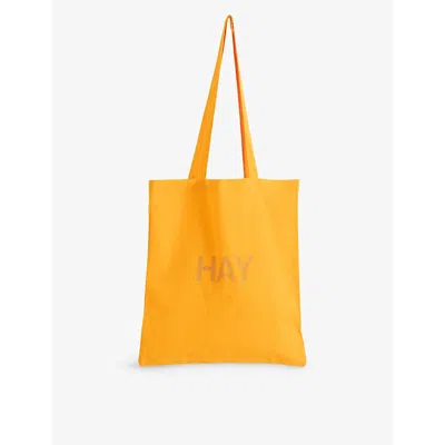 Hay Mango Logo-print Cotton Tote Bag