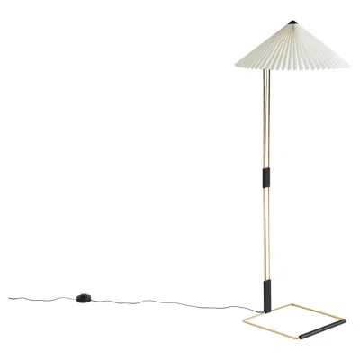 Pre-owned Hay Matin Floor Lamp By Inga Sempé For , Brass & Fabric, New In White