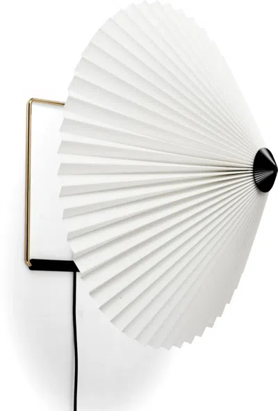 Hay Matin Pleated Wall Lamp (30 Cm) In White
