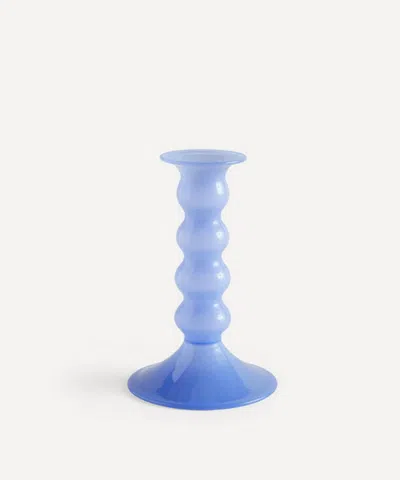 Hay Medium Wavy Candleholder In Blue