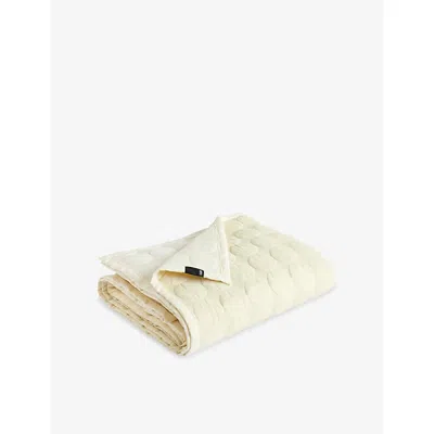 Hay Mega Dot Quilted Cotton Bed Cover In Neutral