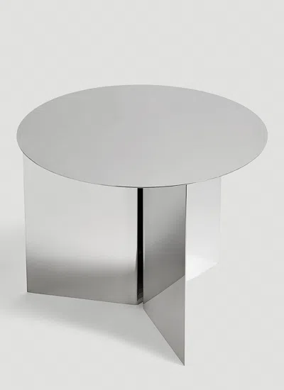 Hay Mirrored Slit Table In Metallic