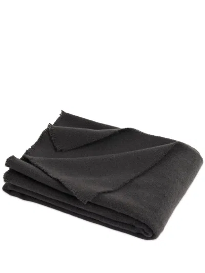 Hay Mono Throw Wool Blanket In Grey
