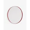 Hay Red Round Arcs Mirror In Red