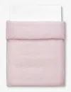 Hay Soft Pink Outline Contrast-trim Organic-cotton Duvet Cover 200cm X 200cm