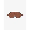Hay Milk Chocolate Outline Cotton Sleep Mask In Brown