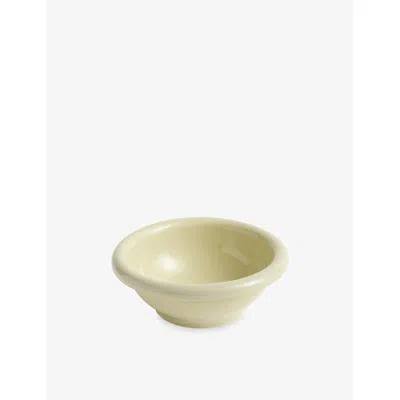 Hay Pistachio Barro Small Striped Terracotta Salad Bowl Cm In Green