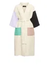Hay Pocket Waffle Bathrobe In Neutral