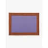 Hay Purple Ram Colour-block Organic-cotton Placemat 40cm X 40cm