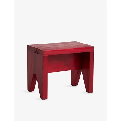 Hay Red Manolito Short Pine-wood Stool
