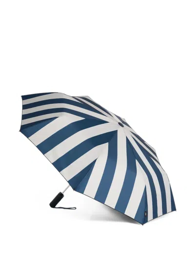 Hay Regn Striped Telescopic Umbrella In Blue
