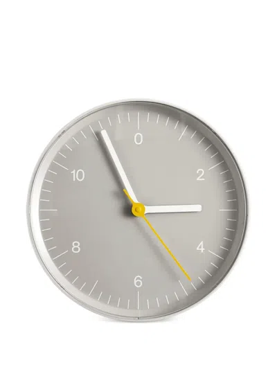 Hay Round Numeric Wall Clock In Gray