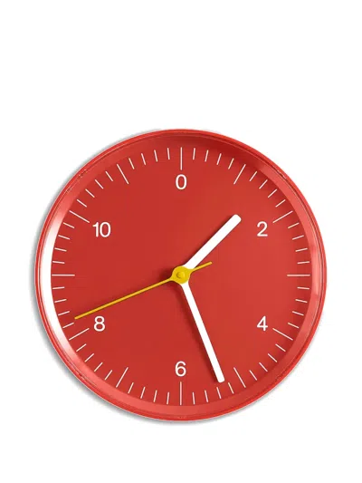 Hay Round Wall Clock In Red