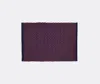 Hay Woven Jute & Wool Door Mat In Burgundy
