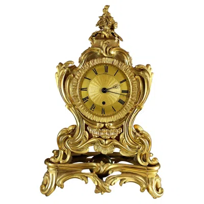 Pre-owned Hay Single Fusee Mantel Clock By  London In Gold