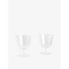Hay Small Curve Set Of Two Glasses 11cm In Transparent