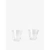 Hay Small Curve Tumbler Glasses Set Of Two In Transparent