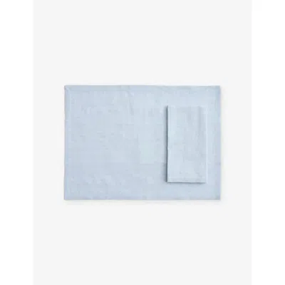Hay Soft Blue Tavolo Cotton And Linen Napkins Set Of Four
