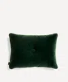 Hay Green Velvet Dot Cushion
