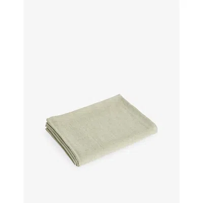 Hay Soft Olive Terrazza Cotton And Linen Tablecloth In Gray