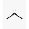Hay Slim Black Soft Wood Coat Hanger In Slim Black