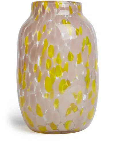 Hay Splash Graphic-print Vase In Pink
