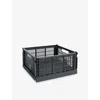 Hay Charcoal Square Colour Crate Large In Gray