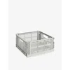 Hay Grey Square Colour Crate Medium In Gray