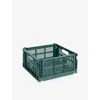 Hay Dark Green Square Colour Crate Medium