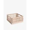 Hay Powder Square Colour Crate Medium In White