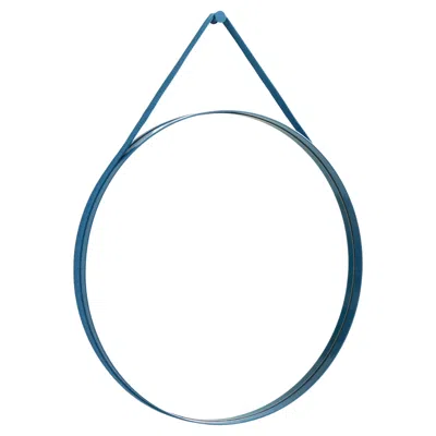 Pre-owned Hay Strap Mirror No.2, D70 In Blue Powder Coated Steel By