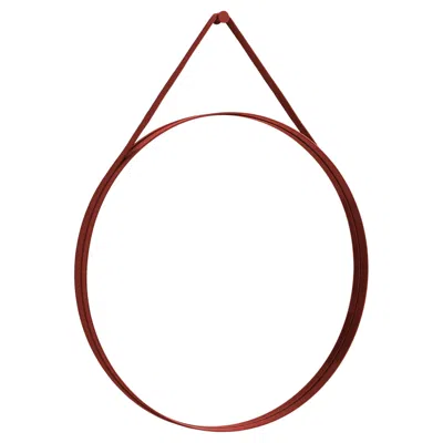 Pre-owned Hay Strap Mirror No.2, D70 In Red Powder Coated Steel By