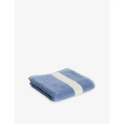 Hay Striped Cotton Wash Cloth Dusty Blue