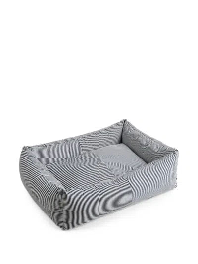 Hay Striped Zip-fastening Pet Bed In Gray