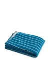 Hay Striped-pattern Blanket In Blue