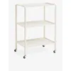 Hay Three-tier Coated-steel Trolley In Eggshell