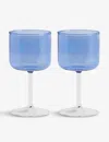 Hay Tinted Borosilicate-glass Wine Glasses Set Of Two